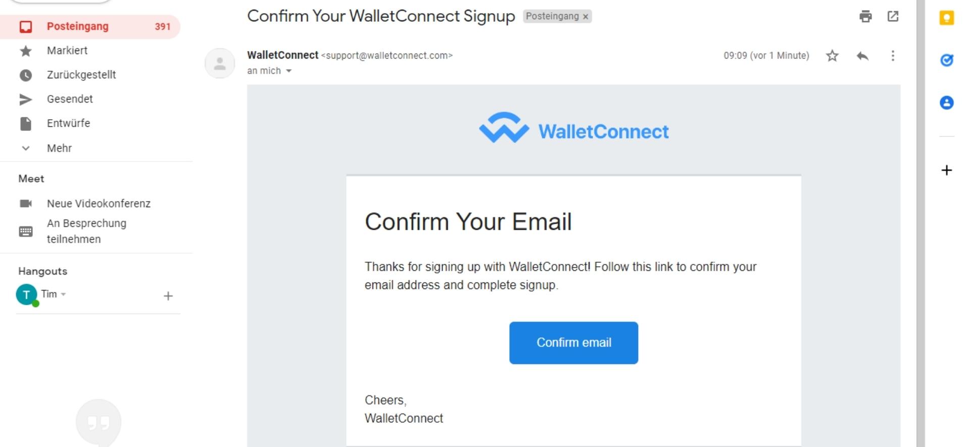 Confirm your email address