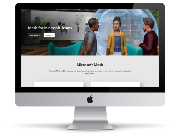 Microsoft Mesh signup