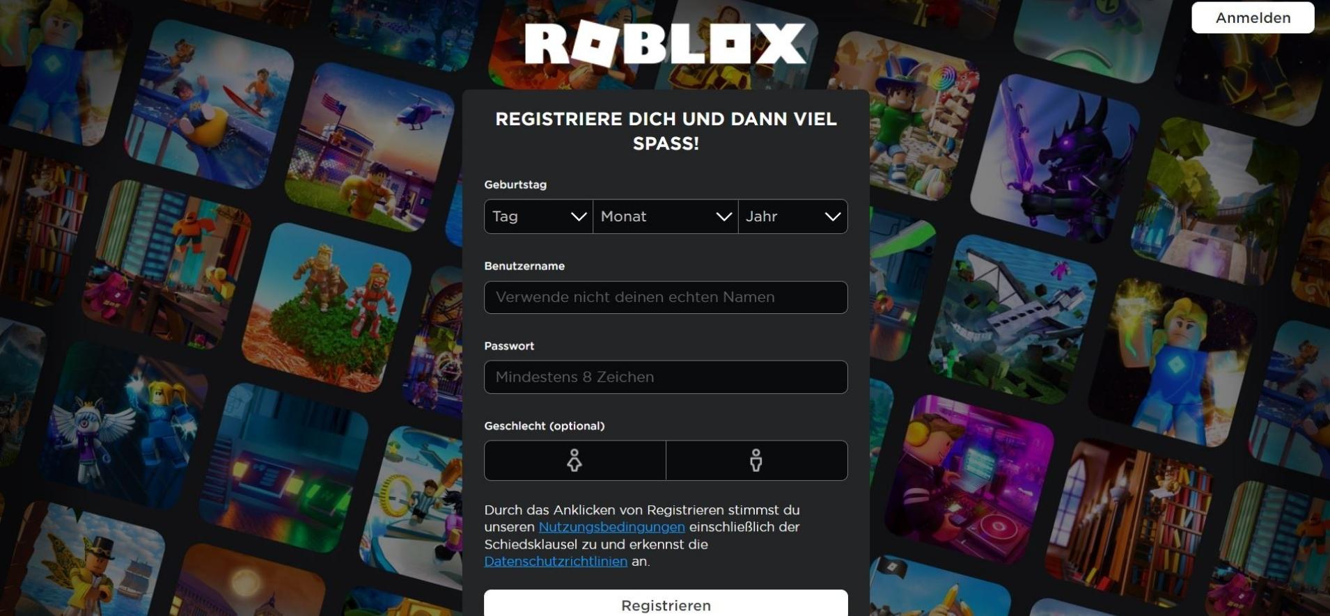 Roblox Account create - step by step tutorial